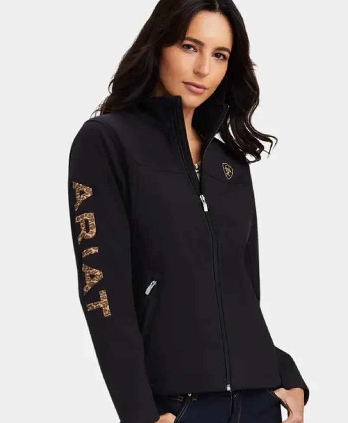 Ariat Cheetah Print Black Jacket