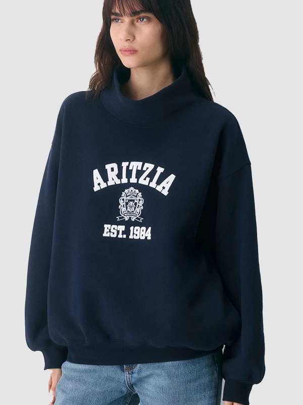 Aritzia Cozy Sweatfleece Mega Funnel Neck Sweater