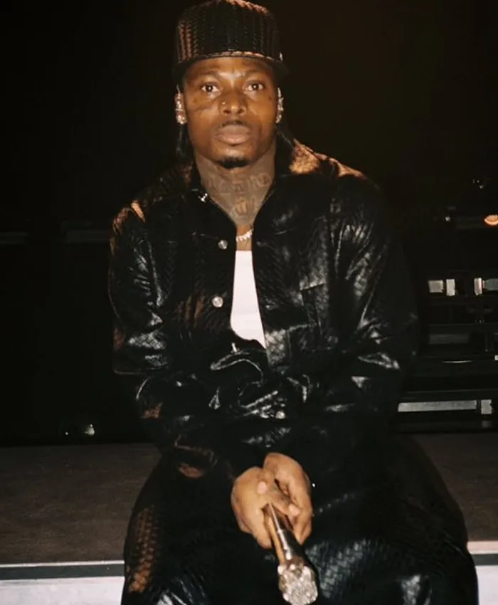 Asake aka MM 2026 Black Leather Jacket