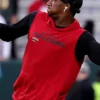 Atlanta Falcons Michael Penix Jr. Sleeveless Fleece Hoodie