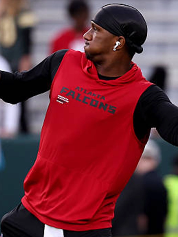 Atlanta Falcons Michael Penix Jr. Sleeveless Fleece Hoodie