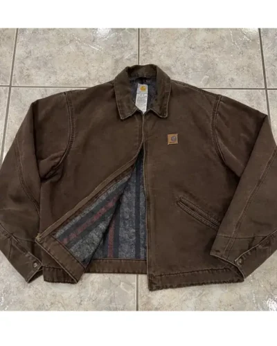 Austin Butler Brown Cotton Jacket