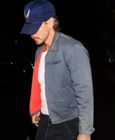 Austin Butler Los Angeles 2026 Grey Zip-up Jacket