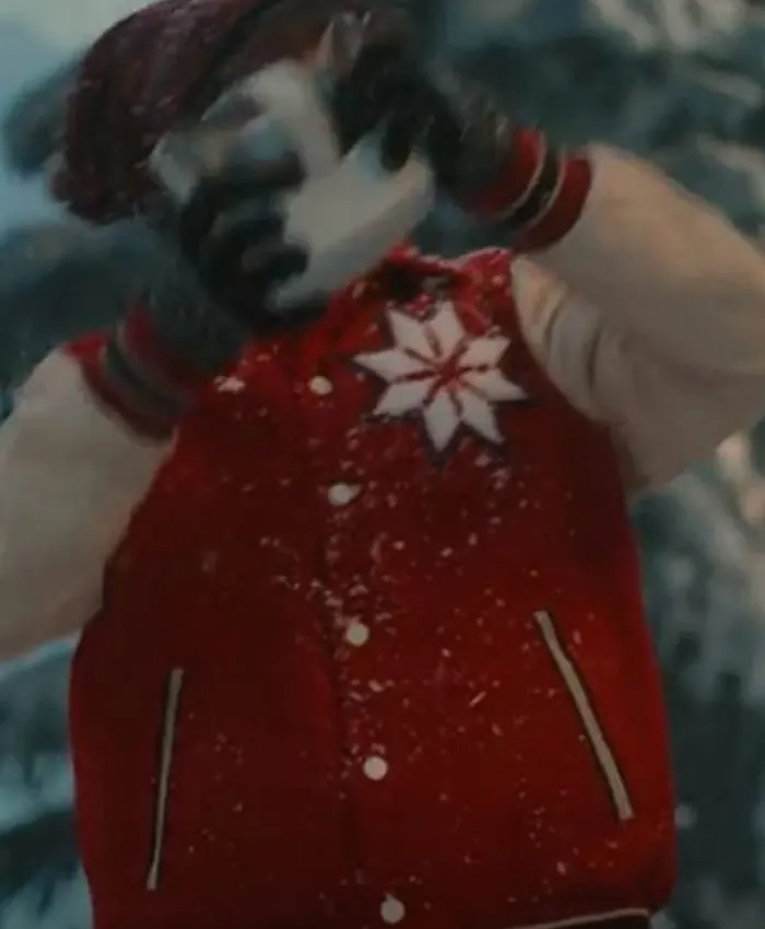 Austin Kane The Santa Clauses S01 Red Varsity Jacket