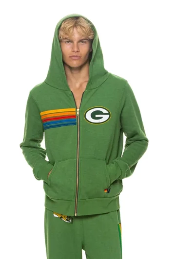 Aviator Nation Packers Zip-Up Hoodie
