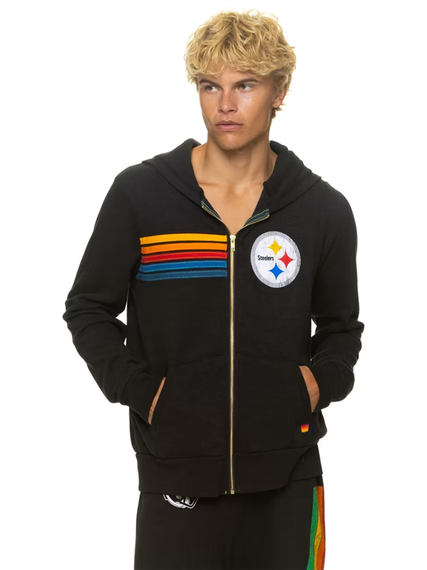 Aviator Nation Steelers Zip-Up Hoodie