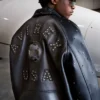 Avirex Cropped Studded Icon Jacket
