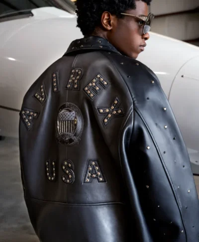 Avirex Cropped Studded Icon Jacket