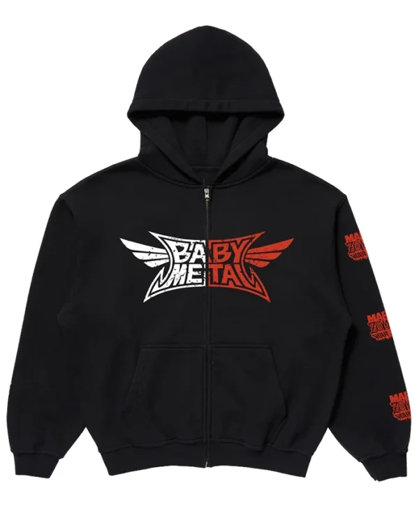 BABYMETAL x Marvel Zombies Black Zip Hoodie