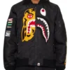 BAPE Tiger Shark Bomber Black Jacket