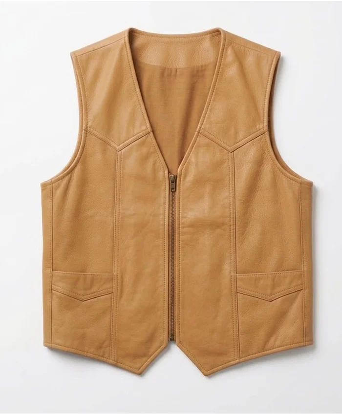 BTS Drake FOMO Black Leather Vest