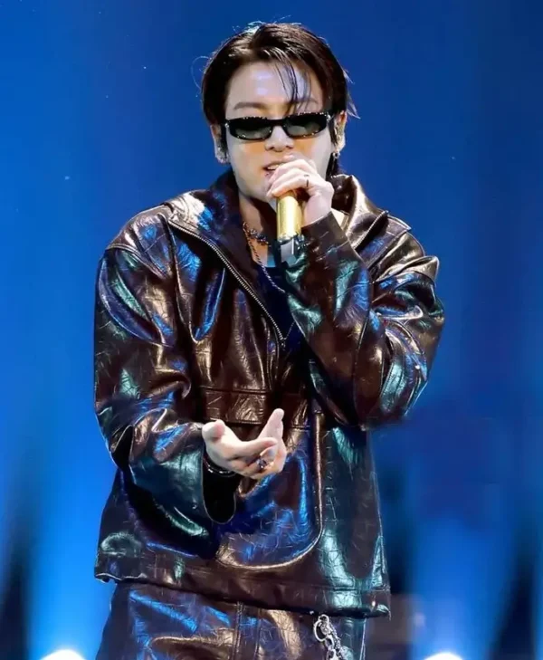 BTS Jungkook 2026 iHeartRadio Music Festival Brown Jacket