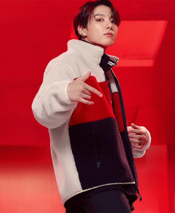 BTS Jungkook Fila Fleece Jacket