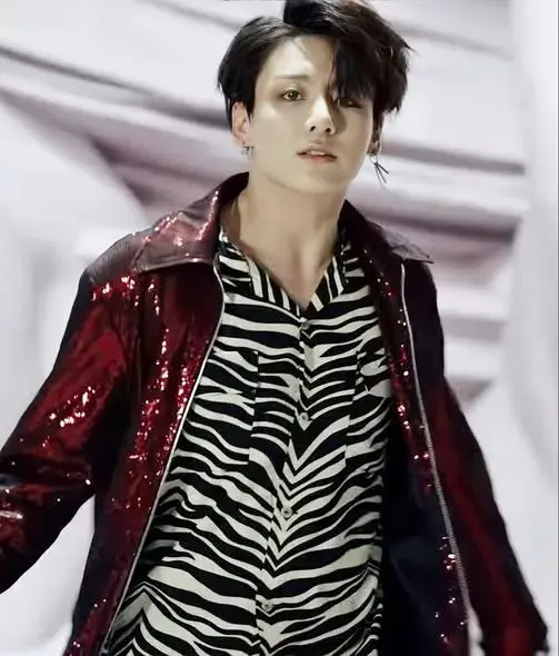 BTS Jungkook Red Sequin Jacket