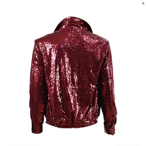BTS Jungkook Red Sequin Jacket