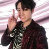 BTS Jungkook Red Sequin Jacket
