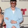 Bad Bunny Blue Suiting Fabric Suit