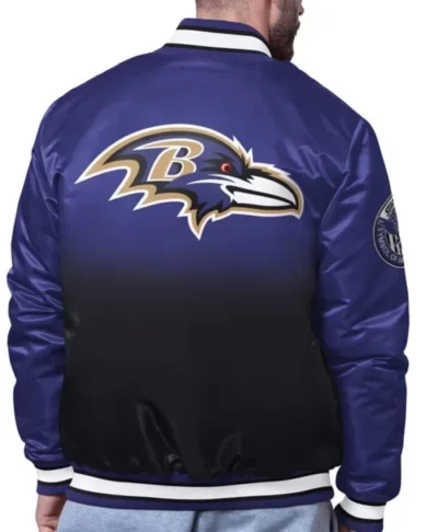 Baltimore Ravens Starter Purple Pass Rush Varsity Jacket