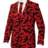 Bat Print Halloween Blazer