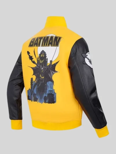 Batman I Am The Night Wool and Leather Jacket