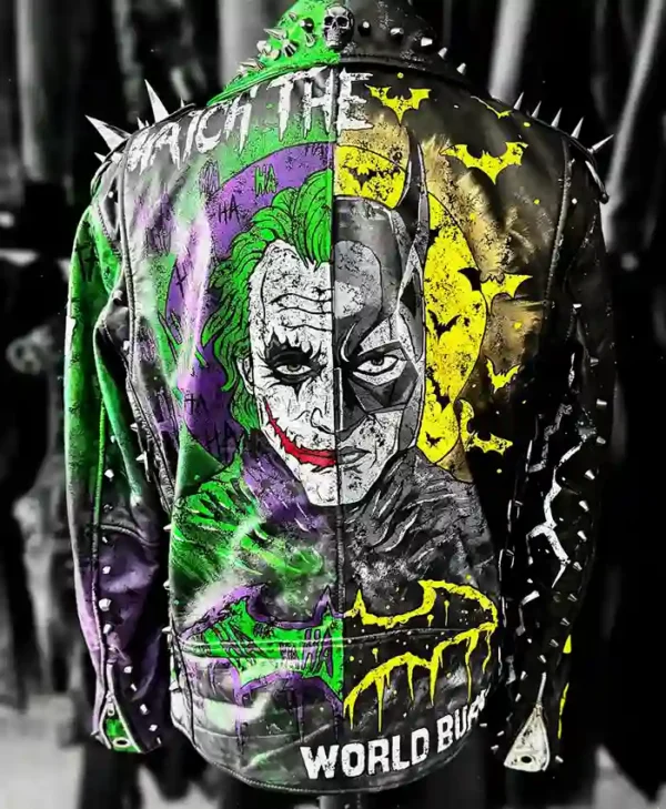 Batman vs Joker Graphic Leather Jacket