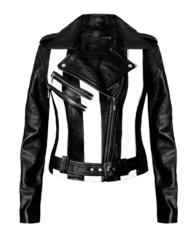 Beetlejuice Killstar Gothic Leather Jacket