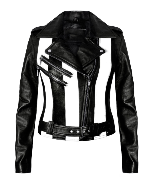 Beetlejuice Killstar Gothic Leather Jacket