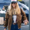 Bella Hadid Coach Brown Suede Jacket