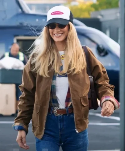 Bella Hadid Coach Brown Suede Jacket