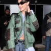 Bella Hadid The Balenciaga Show Leather Jacket