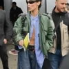 Bella Hadid The Balenciaga Show Leather Jacket