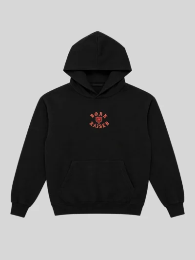 Born x Raised Chicago Bears Chrome Rocker Black Hoodie