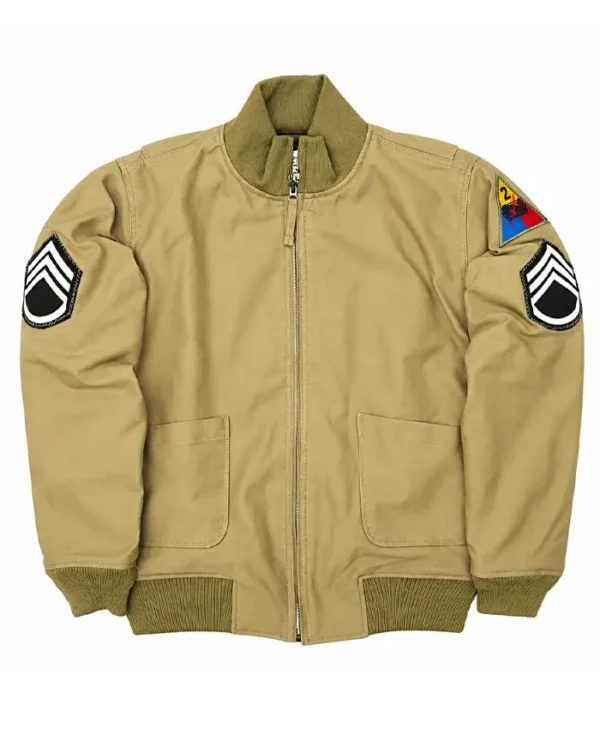 Brad Pitt Fury Wardaddy Cotton Jacket