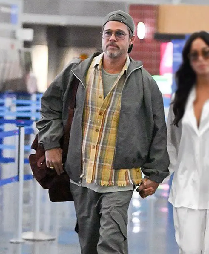 Brad Pitt New York 2026 Bomber Jacket