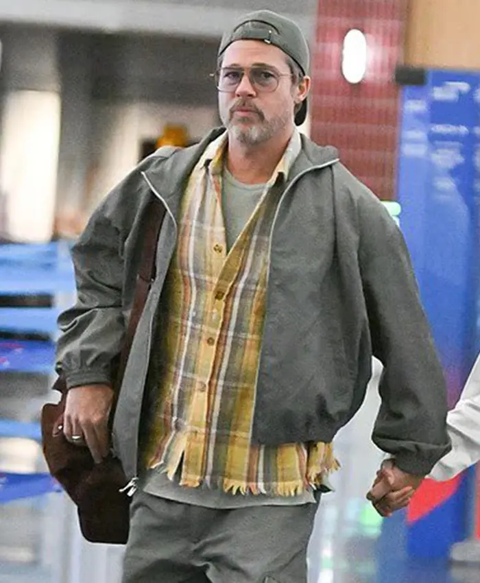Brad Pitt New York 2026 Bomber Jacket