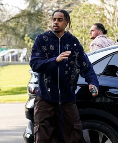 Bradley Barcola Kenzo Crochet Hooded Jacket