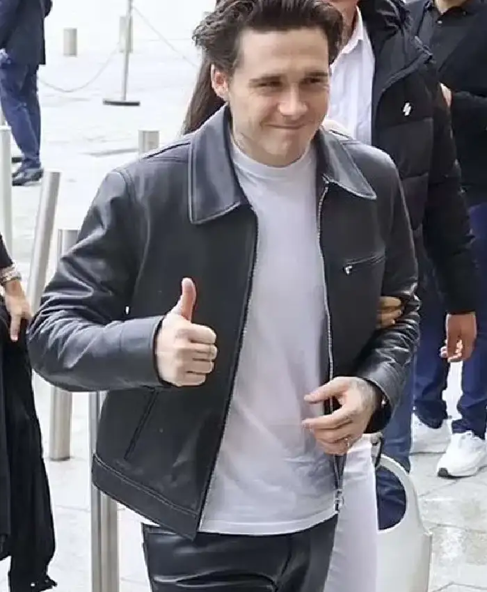 Brooklyn Beckham PFW Black Jacket