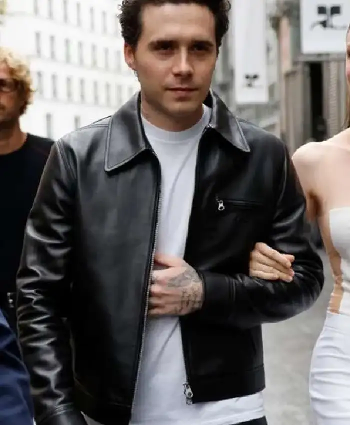 Brooklyn Beckham PFW Black Jacket