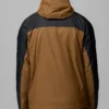 Brown and Black Waterproof Hooded Jacket