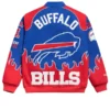 Buffalo Bills Chalk Line Royal Premium Racing Jacket