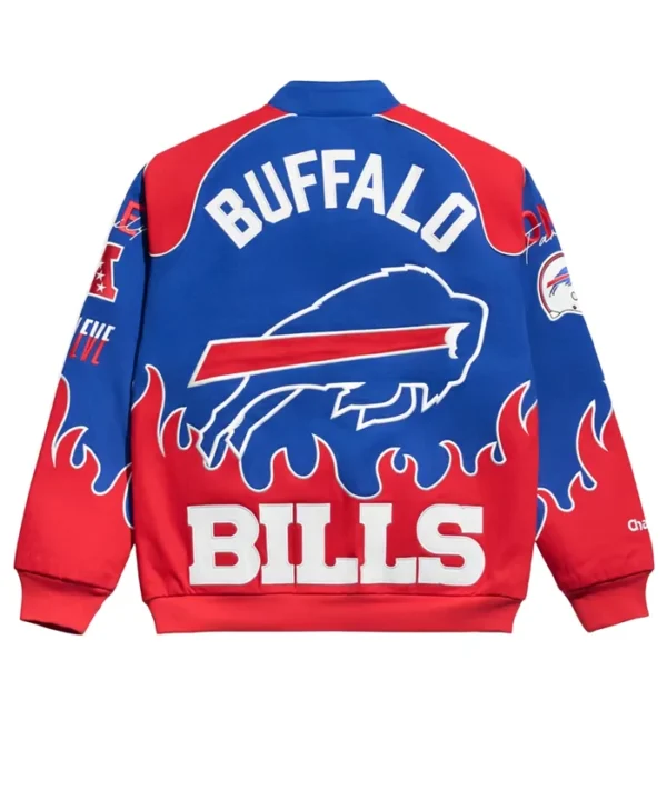 Buffalo Bills Chalk Line Royal Premium Racing Jacket