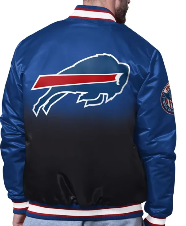 Buffalo Bills Starter Blue Pass Rush Varsity Jacket