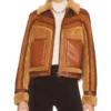 CSI Vegas S02 Allie Rajan Sherpa Suede Jacket