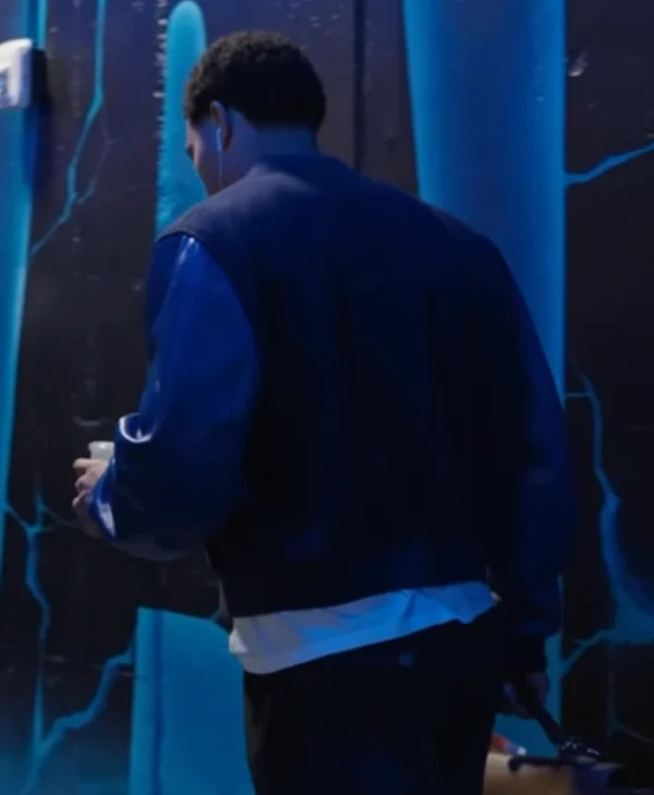 Caleb Williams Tunnel Blue Varsity Jacket