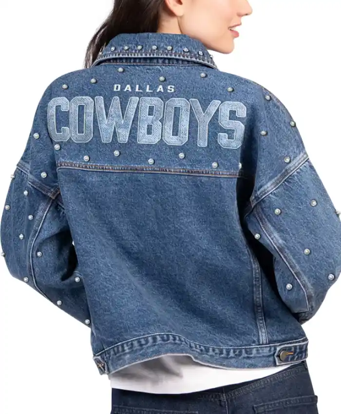 Carl Banks Dallas Cowboys Pearl Denim Jacket