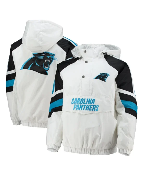 Carolina Panthers Blue and Black Satin Outerwear