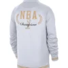 Celtics Ring Ceremony White Varsity Jacket