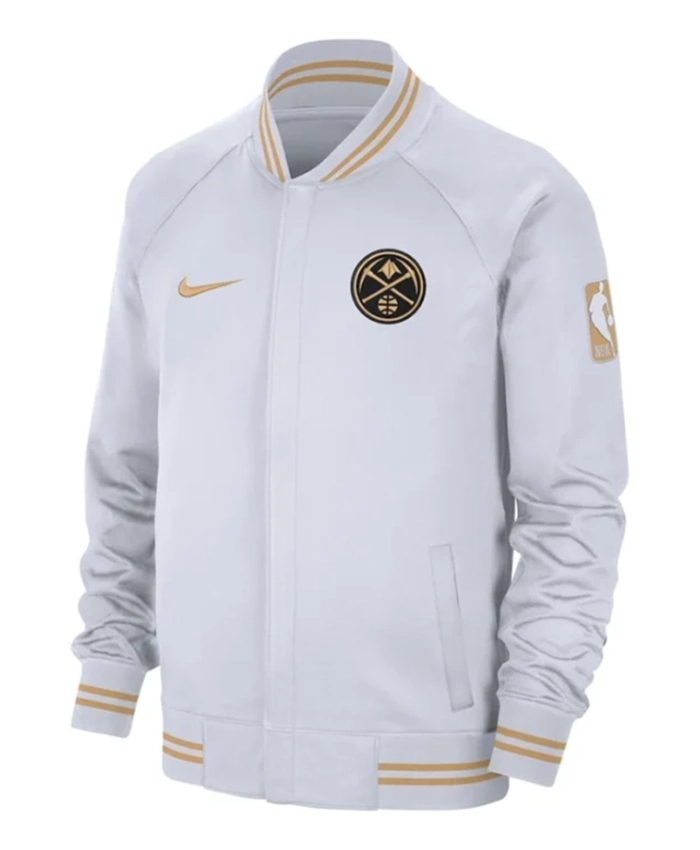 Celtics Ring Ceremony White Varsity Jacket