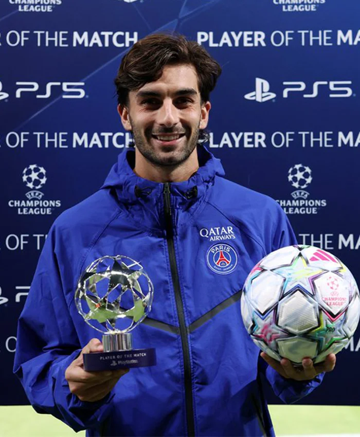 Champions League Ferran Torres Blue Jacket