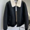 Chanel FW27 Shearling Collar Leather Jacket